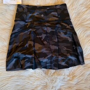 Athleta Black Camouflage Skort